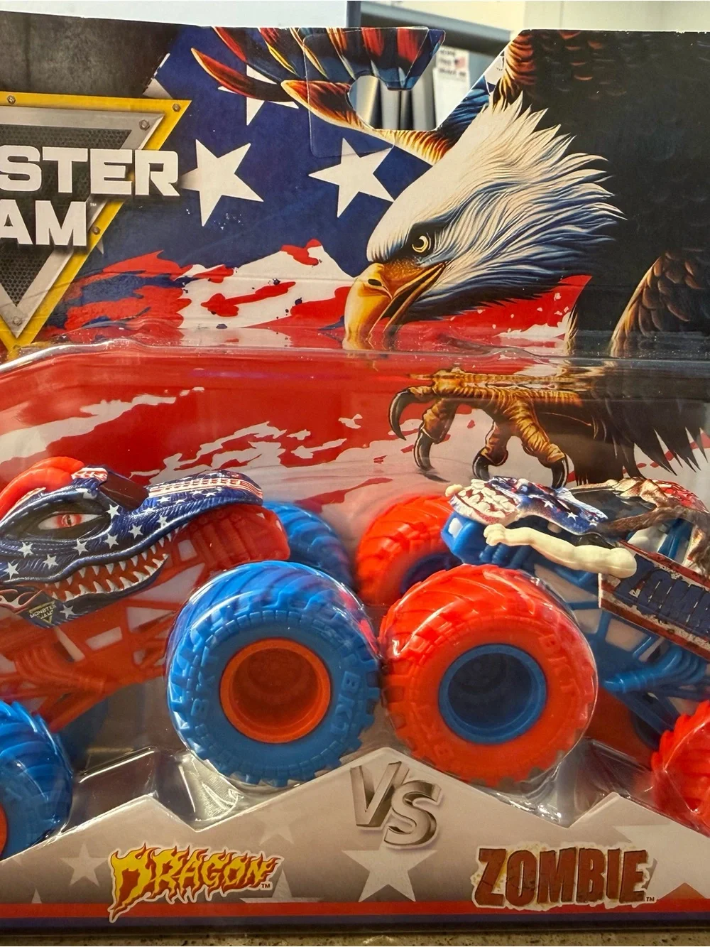 Stars and Stripes Monster Jam Monster Trucks